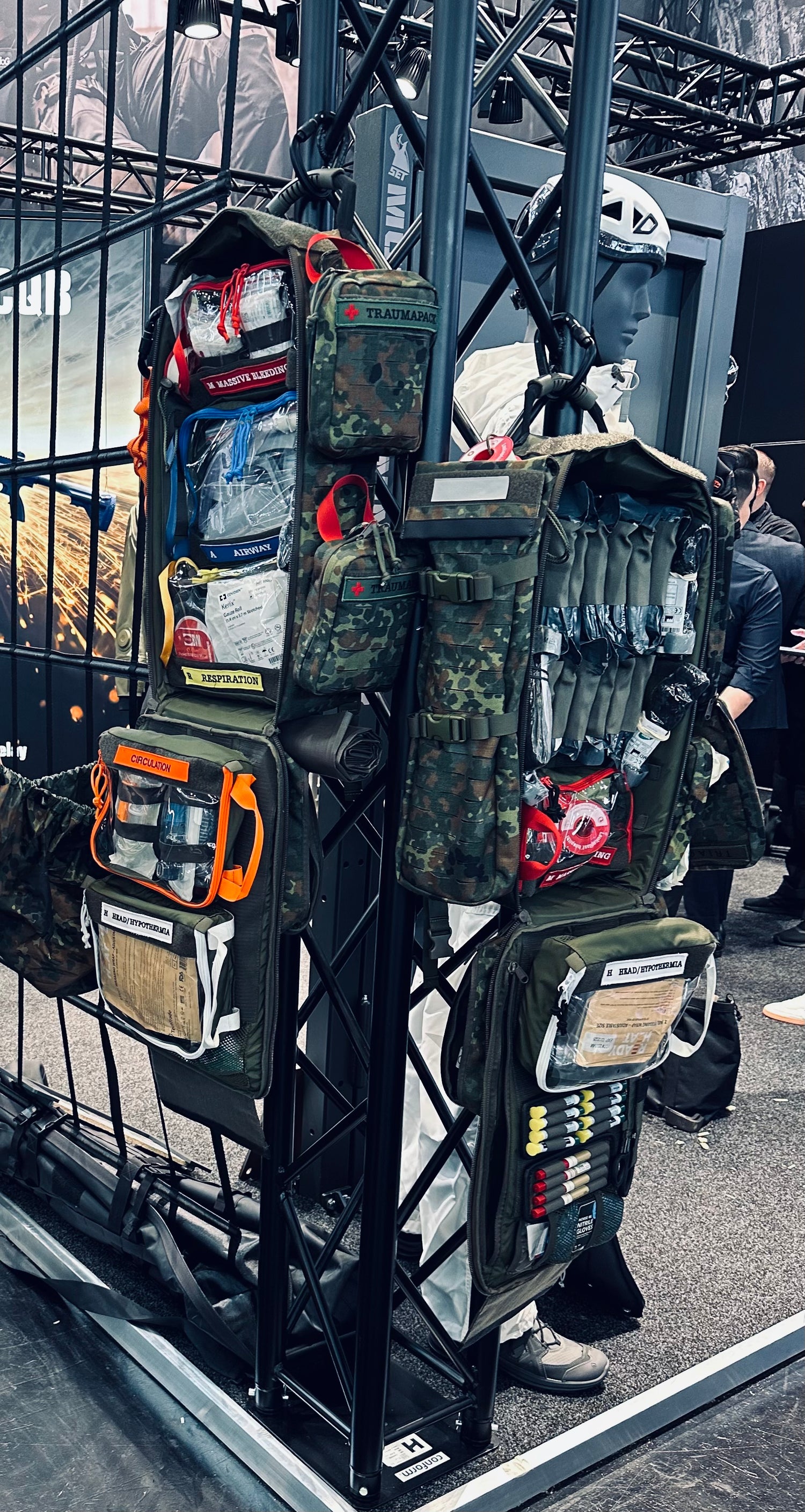 Zwei Modulare taktische Rucksäck für medizinische Einsätze